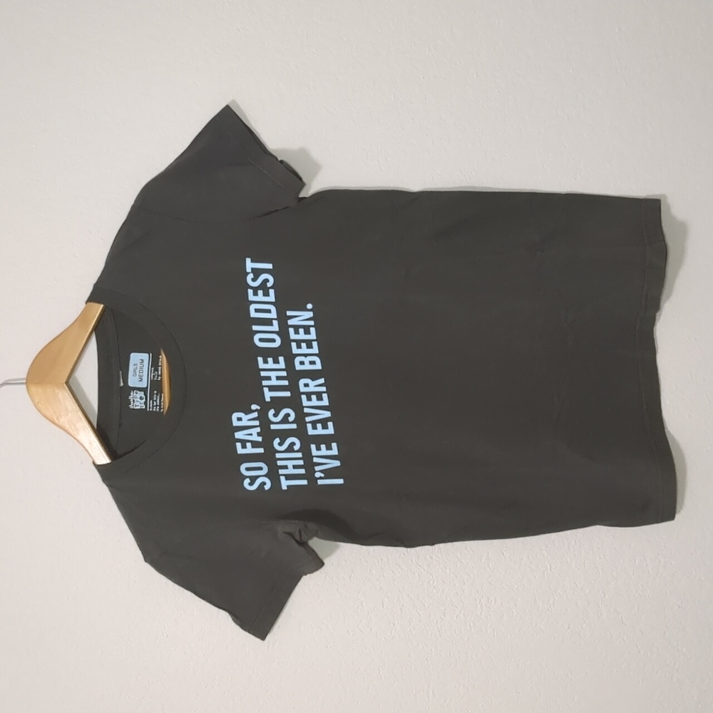 Threadless "So far, this is the oldest I've ever been." Graphic Tee, Gray